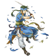 Artwork of Guy from Fire Emblem Heroes by Meka.