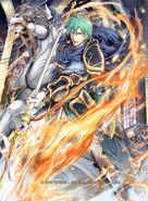 Artwork of Ephraim in Fire Emblem 0 (Cipher) by Kotaro Yamada.