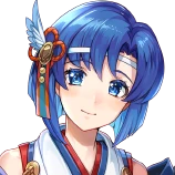 Windswept Knight Catria's portrait from Heroes.