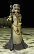 Battle model of Silque, a Cleric from Echoes: Shadows of Valentia.