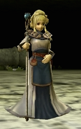 Clair's battle model as a Cleric in Echoes: Shadows of Valentia.