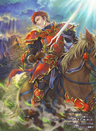 Artwork of Cain in Fire Emblem 0 (Cipher) by Karuta Shiki.