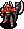 Map sprite of the enemy variant of the Berserker class from New Mystery of the Emblem.