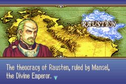 Presentation of Rausten in the prologue