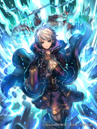 Artwork of Male Robin in Fire Emblem 0 (Cipher) by Kotetsu Kinoshita.