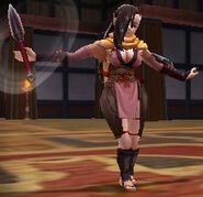 Battle model of Kagero, a female Ninja.