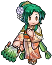 Elincia's sprite as the Estival Princess in Heroes.