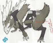 Concept artwork of Yarne in his transformed state.