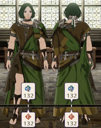 Battle model of Linhardt as a male Dancer from Fire Emblem Three Houses