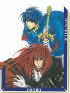 Michalis and Marth as they appear in the Shadow Dragon Manga