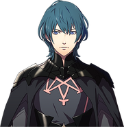 Retrato de Byleth hombre en Three Houses.