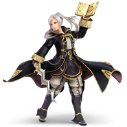 Official Artwork of Female Robin from Super Smash Bros. Ultimate.