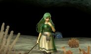 Tatiana's battle model as a Villager in Echoes: Shadows of Valentia.