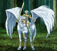 Battle model of Mahter, a Pegasus Knight from TearRing Saga.