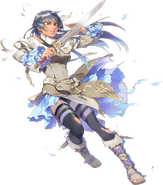 Artwork de Athena de Fire Emblem Heroes por Miyuu.