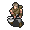 Map sprite of the Axe Fighter class from TearRing Saga.