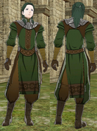 Battle model of a male Monk in Fire Emblem Three Houses