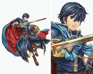 Arte conceptual de la figura de Marth por Daisuke Izuka.