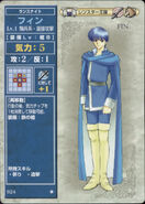 Finn (Generation 1), as he appears in the first series of the TCG as a Level 1 Lance Knight.