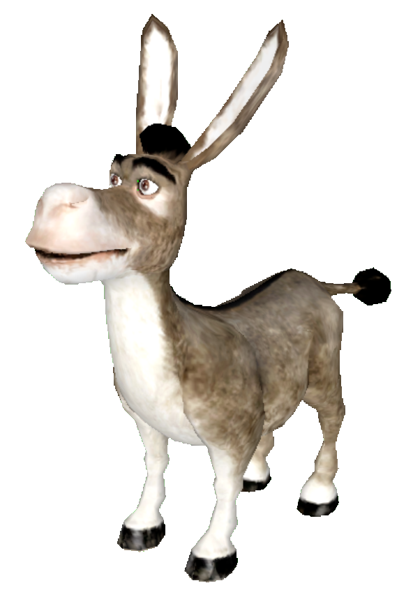 Check out this transparent Donkey on top of Shrek PNG image