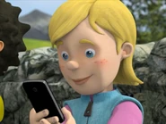 Recording big scoop in episode "Norman Price, Ace Reporter"