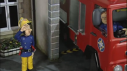 Sam backing Jupiter into the station with Elvis saluting in the Series 5 intro