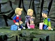 Sarah and James with Mandy in Danger Falling Sheep