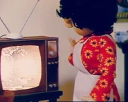 Bella trying to get her TV to work properly