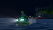 "The Alien" makes his get away from Pontypandy Island