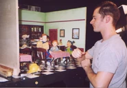 Tim on the set of King of the Jungle