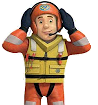 Ben Hooper with the New Ocean Rescue uniform logo