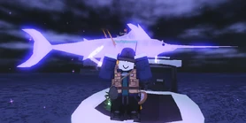 Obsidian Swordfish Fossil.png (512 KB) Sparkling, Fossilized