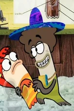 Oscar dancing with Bea.