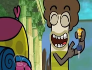 Oscar has a keychain of a bee with orange headband to represent Bea.