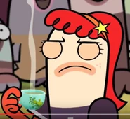 Bea with tea in yor slippers