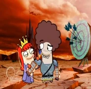 Oscar's fantasy with Bea with the "Level 8 Archery Braces".