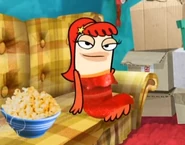 Oscar imagining Bea wearing her dress for the school dance.