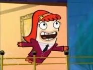 Bea in her independent woman suit.