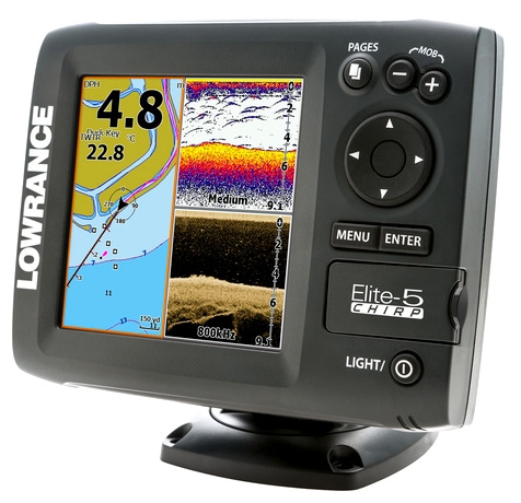 Lowrance Elite-5 CHIRP Ice Machine