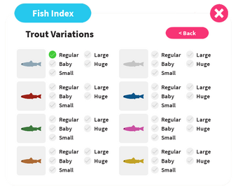 Fish Encyclopedia Fishing Simulator Wiki Fandom - epic all secret new codes in baby simulator roblox