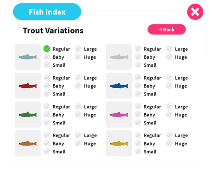 Fish Encyclopedia Fishing Simulator Wiki Fandom - sushi simulator roblox premium fish
