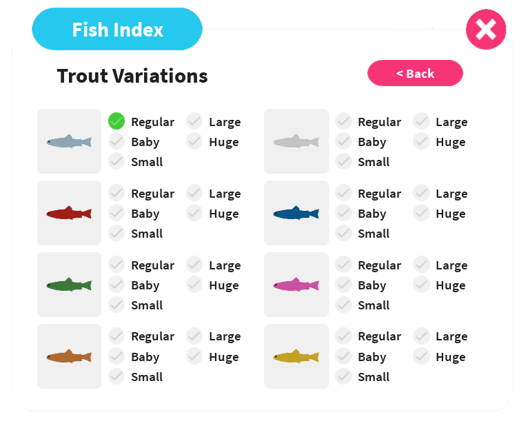 Fish Encyclopedia Fishing Simulator Wiki Fandom - fishing simulator map roblox
