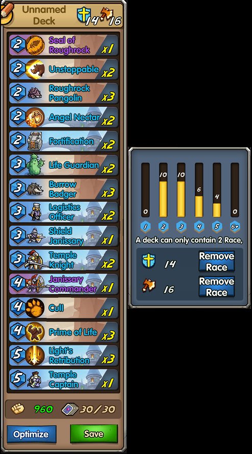 Monk Rush Royale, Blessing Decks