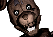 The last frame of RAT's jumpscare from the right door, cropped and inverted.