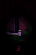 Monster Rat in the third teaser, standing in the bedroom's doorway.