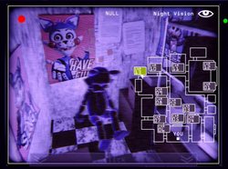 The Five Nights at Candy's Remastered cameras have been improved to be  darker (old on left, new on right) : r/fivenightsatfreddys