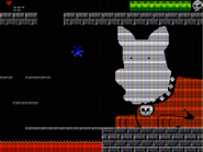 The Dog Boss when taking damage.