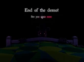 Monster Rat in the demo's end screen.