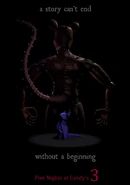 The first teaser, showing Monster Rat and the Origami Cat, with the words "a story can't end without a beginning".