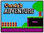 Candy's Adventure logo, animated